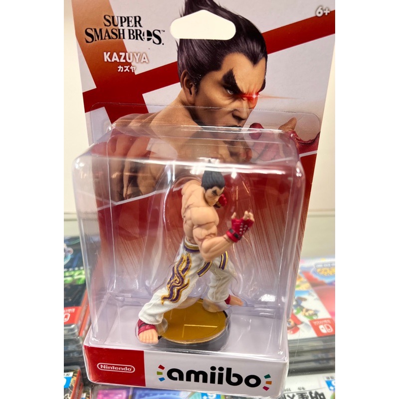 (不含遊戲）AMIIBO SWITCH 任天堂明星大亂鬥 鐵拳 三島一八  一八 KAZUYA 全新品［士林遊戲頻道］-細節圖2