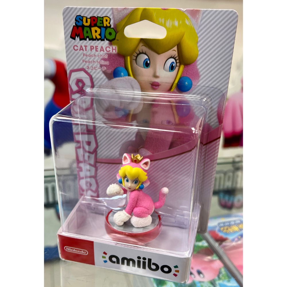 Switch Amiibo 貓咪碧姬公主 貓咪公主 超級瑪利歐3d世界 狂怒世界 Cat Peach 全新品[遊戲頻道] 遊戲頻道