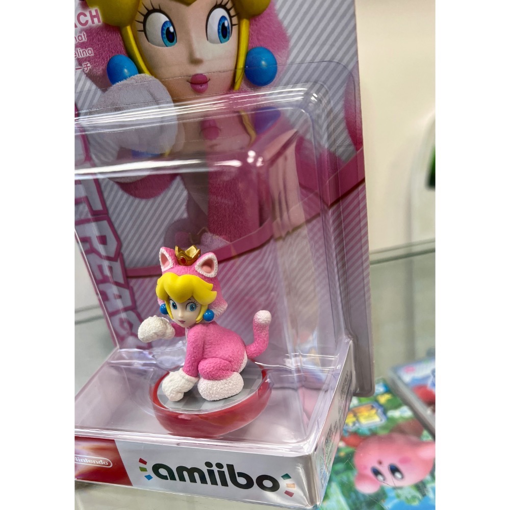SWITCH amiibo 貓咪碧姬公主 貓咪公主 超級瑪利歐3D世界 狂怒世界 cat peach 全新品［遊戲頻道］-細節圖2