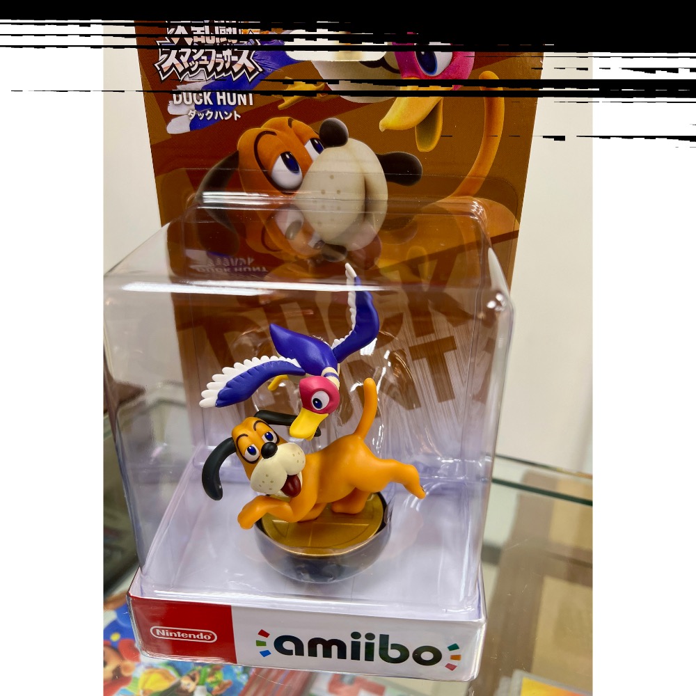 (不含遊戲） SWITCH AMIIBO 任天堂明星大亂鬥 系列 鴨亨特 獵犬 獵鴨 DUCK HUNT［士林遊戲頻道］-細節圖2