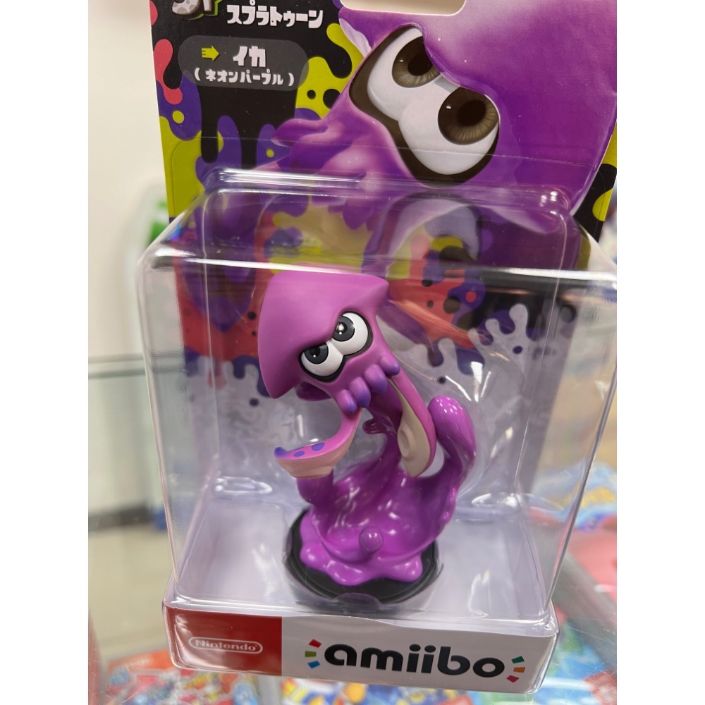 任天堂 amiibo 漆彈 烏賊 紫色 Splatoon 漆彈大作戰 全新品 ［士林遊戲頻道］-細節圖2