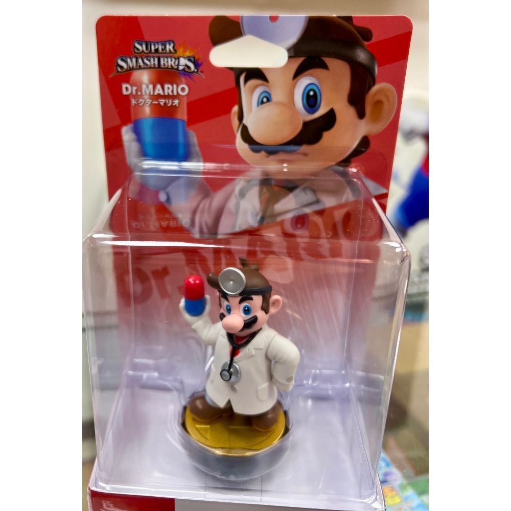(不含遊戲） switch amiibo Dr. MARIO 超級瑪利歐 醫生 醫生瑪利歐 明星大亂鬥 系列［遊戲頻道］-細節圖2