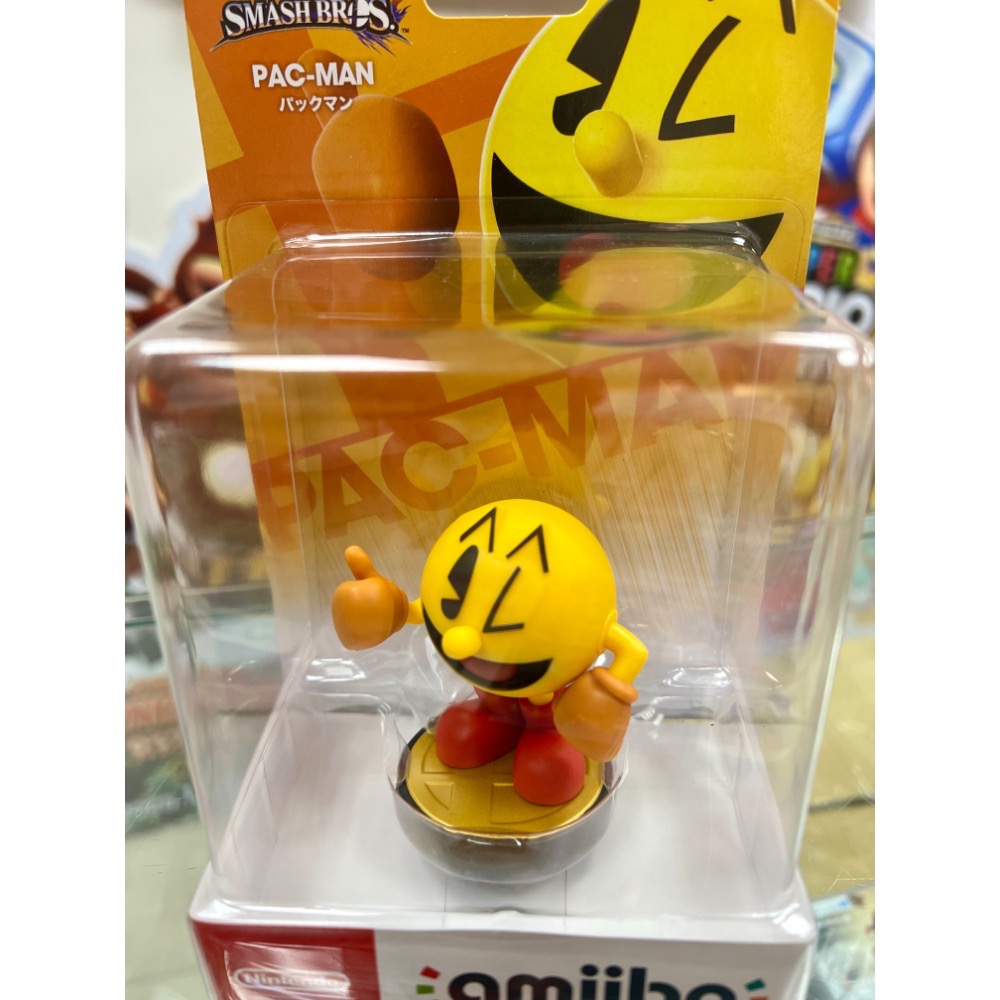 (不含遊戲）switch 任天堂明星大亂鬥 amiibo 小精靈 吃豆人 PAC-MAN 全新品［士林遊戲頻道］-細節圖2