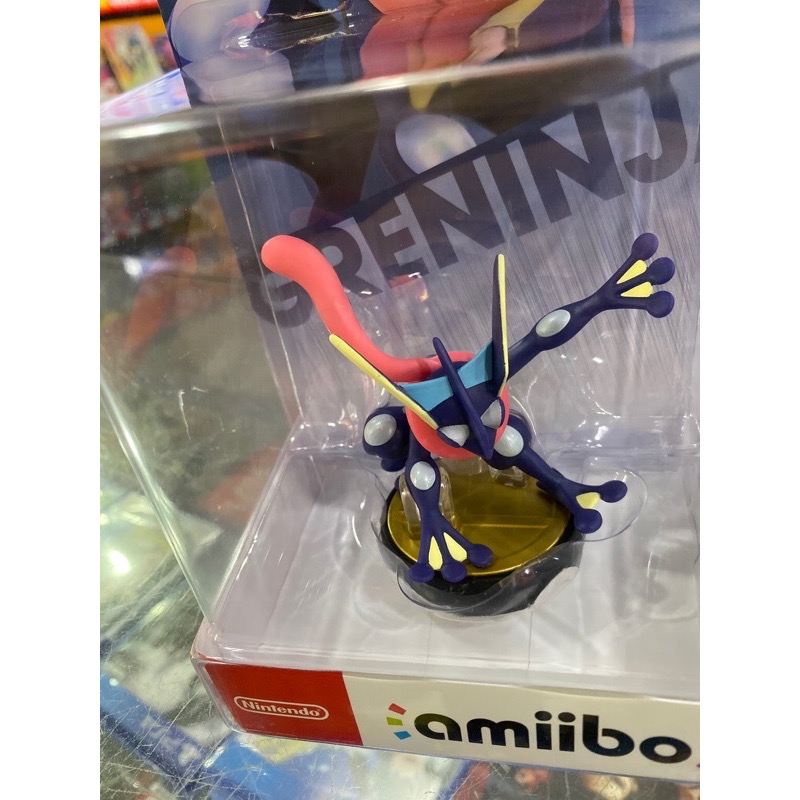 (不含遊戲） 任天堂 amiibo 明星大亂鬥系列 寶可夢 Greninja 忍者蛙 甲賀忍蛙 全新品［士林遊戲頻道］-細節圖2
