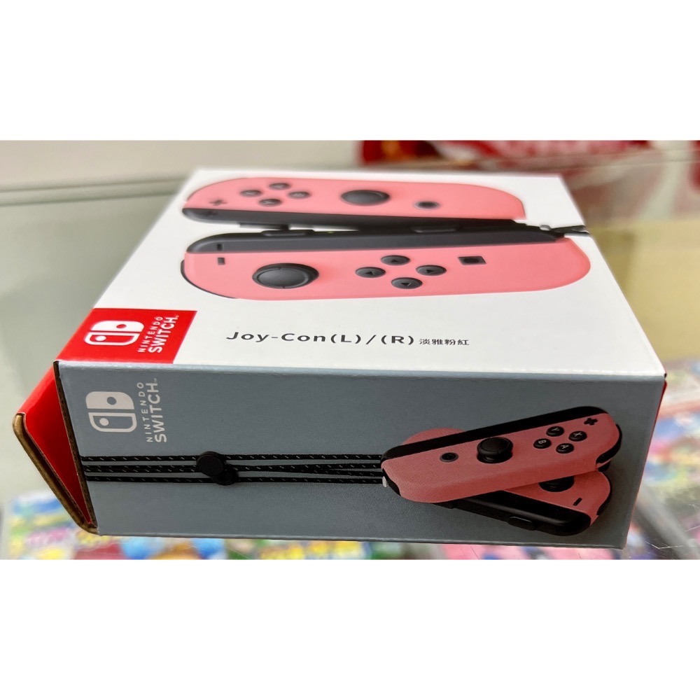 台灣公司貨 任天堂 Switch 手把 Joy-Con 左右手控制器 + LR腕帶 淡雅粉紅 手把 全新［士林遊戲頻道］-細節圖4