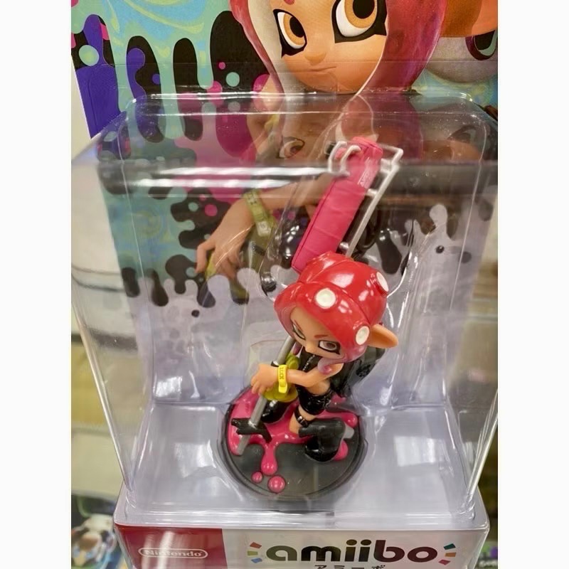 (不含遊戲）任天堂 AMIIBO SWITCH NS 漆彈大作戰2 粉色 章魚女孩 全新品［士林遊戲頻道］-細節圖2
