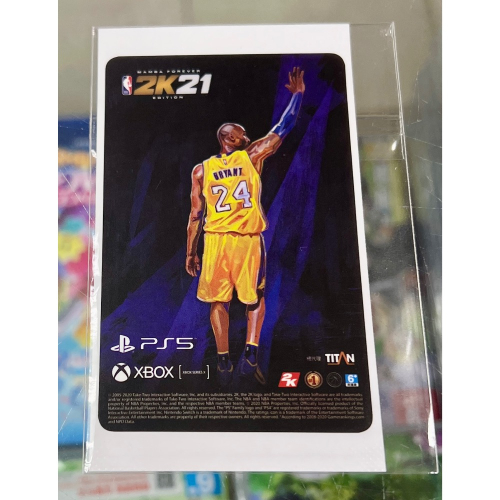 (不含遊戲） PS5 NBA 2K21 特典 貼紙 全新品 ［士林遊戲頻道］