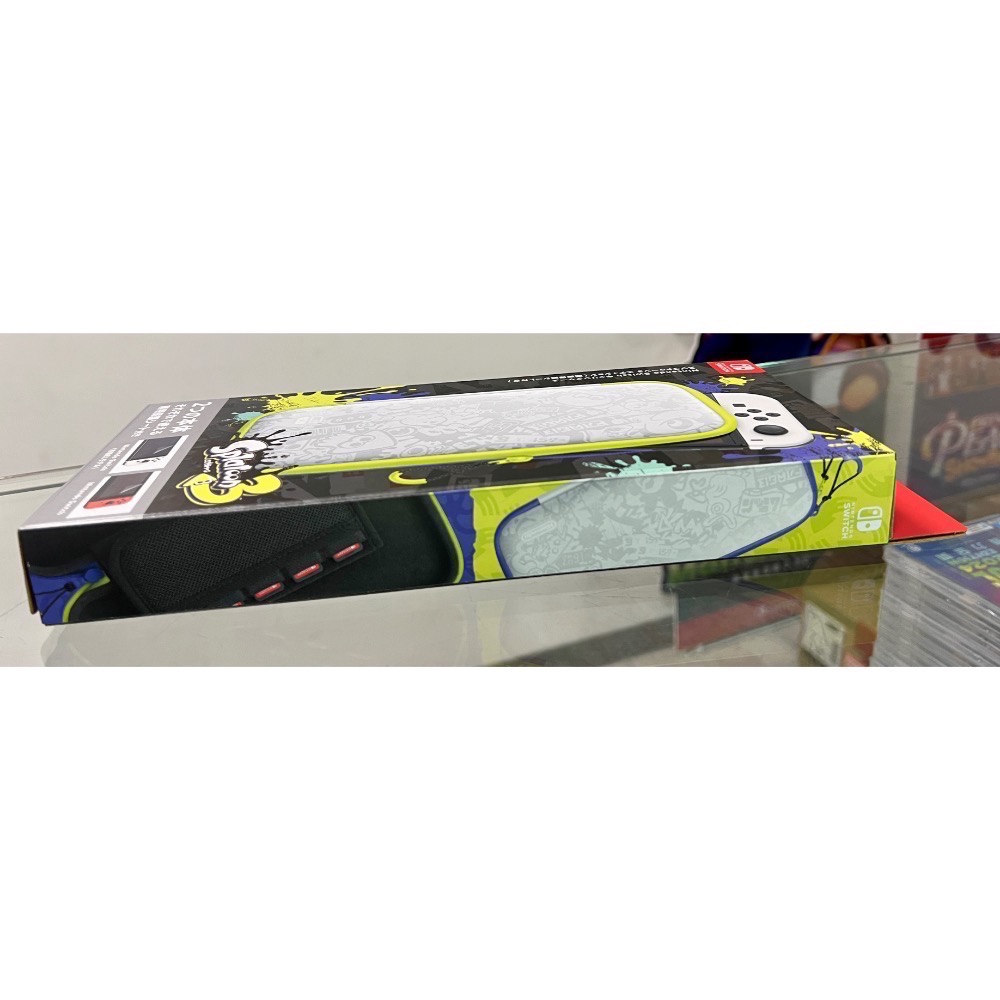 任天堂 SWITCH OLED 原廠 主機包 收納包 保護包 攜帶包 防撞包 附保護貼 漆彈大作戰3 斯普拉遁3 樣式-細節圖3