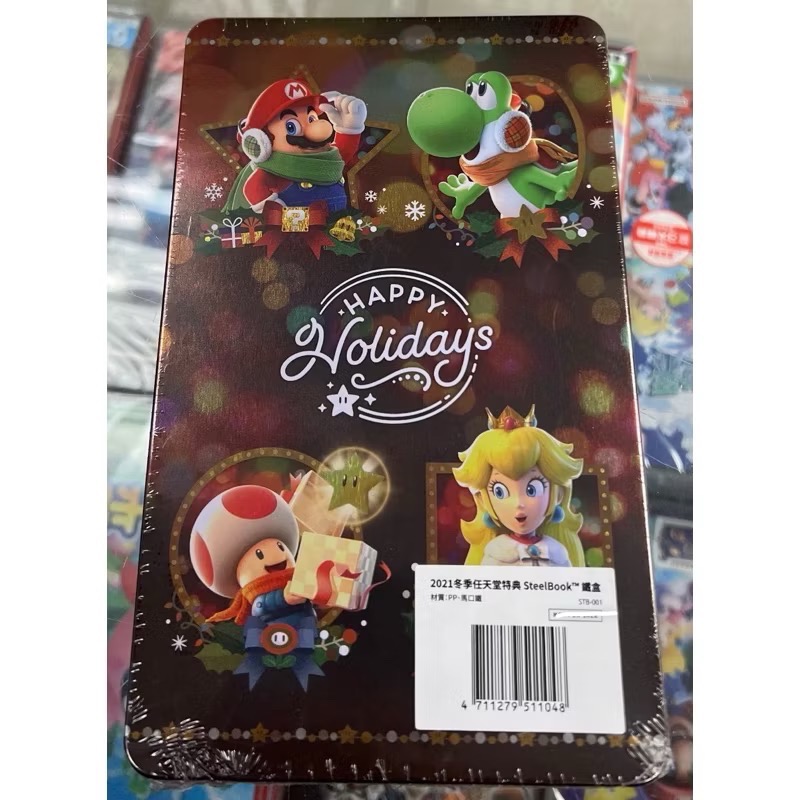 （不含遊戲）任天堂 原廠 switch 瑪莉歐 鐵盒 Steel Book 全新未拆封［士林遊戲頻道］-細節圖2