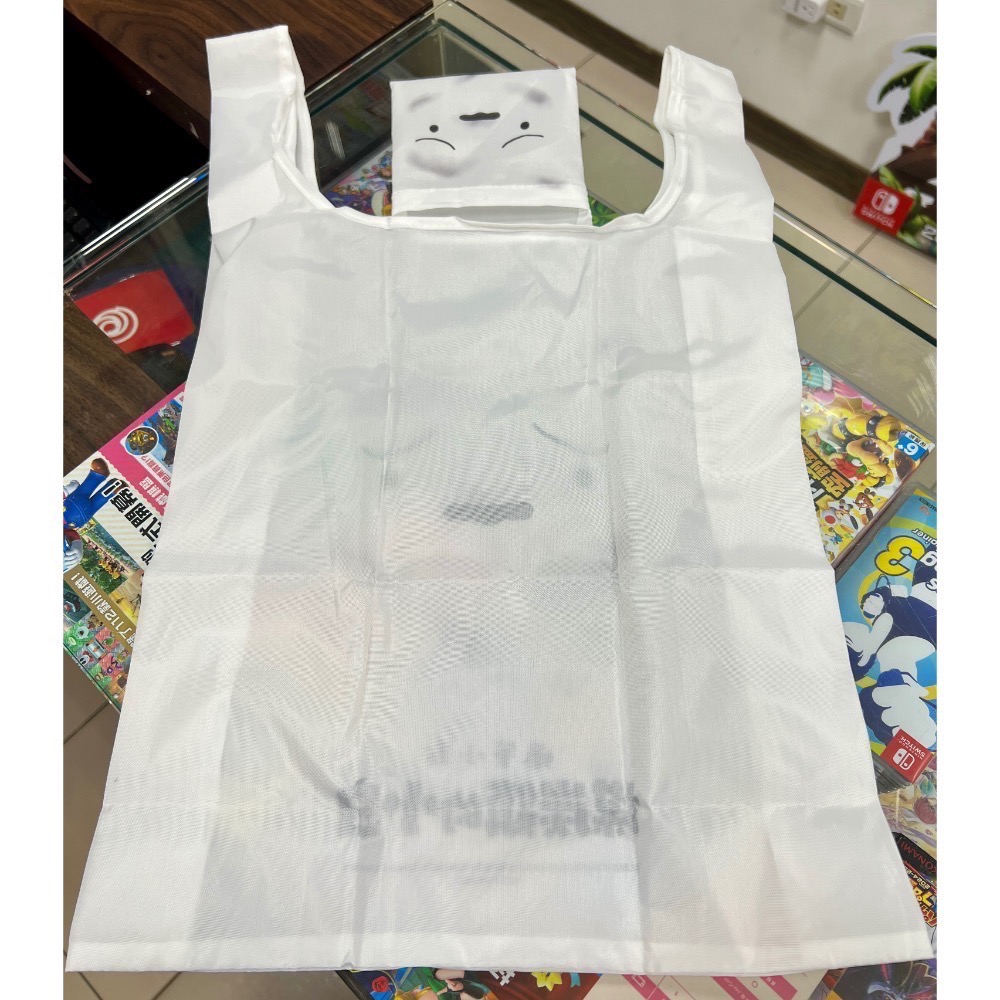 （不含遊戲） SWITCH 蠟筆小新 煤炭鎮的小白 特典 購物袋 收納袋 全新品［士林遊戲頻道］-細節圖4