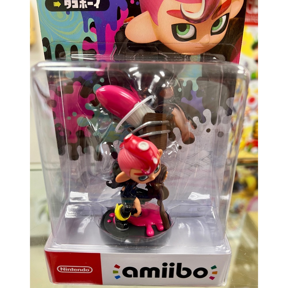 （不含遊戲）任天堂 AMIIBO SWITCH NS 漆彈大作戰2 粉色 章魚男孩 全新品［士林遊戲頻道］-細節圖2