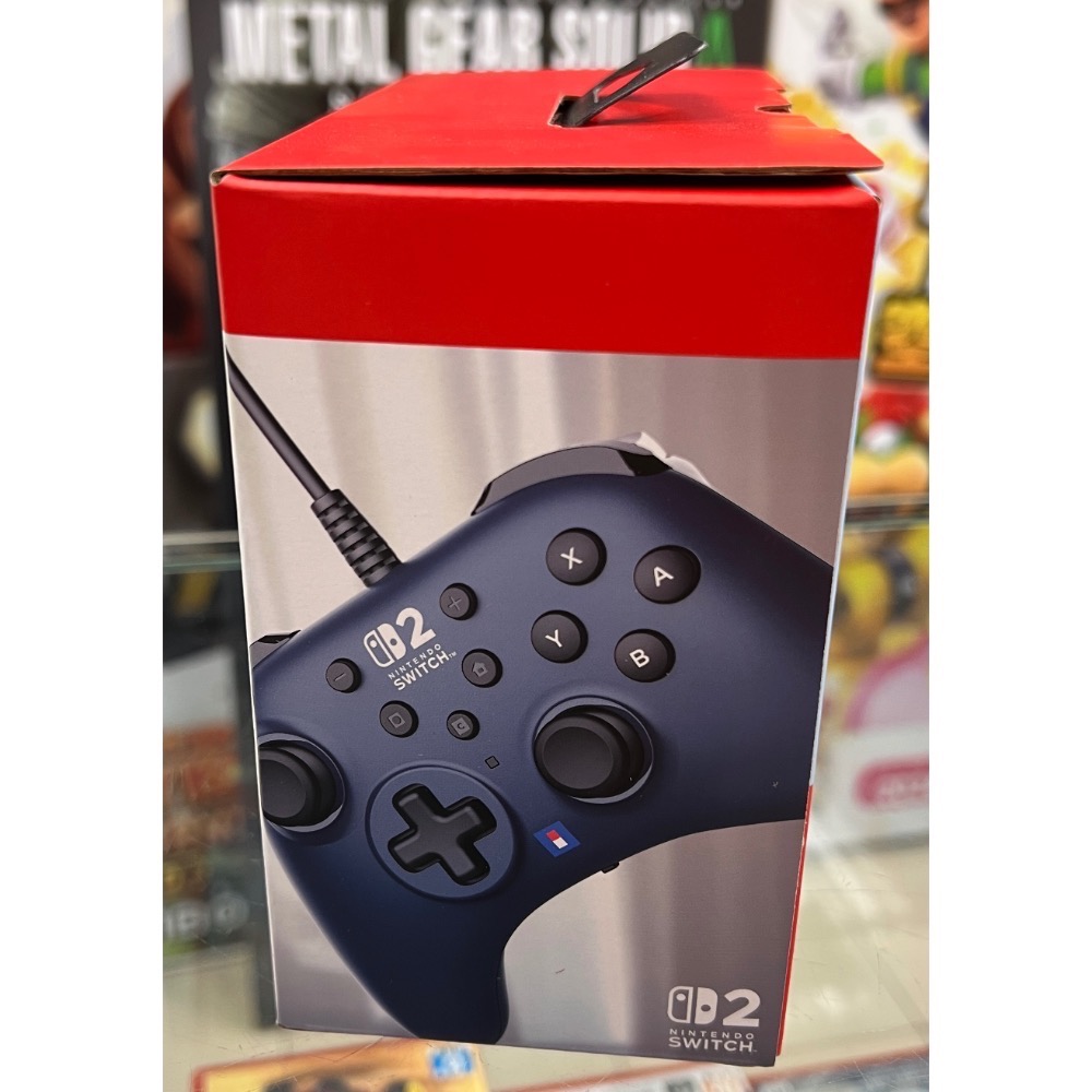 Switch 2 有線連發手把 TURBO 海軍藍色 NSX-064 HORI 全新品［士林遊戲頻道］-細節圖3