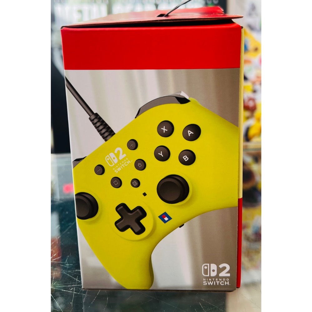 Switch 2 有線連發手把 TURBO 萊姆黃 NSX-066 HORI 全新品［士林遊戲頻道］-細節圖3