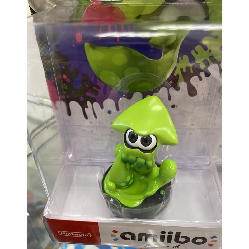 switch amiibo 斯普拉遁 漆彈大作戰 烏賊 綠色 全新品［士林遊戲頻道］-細節圖2