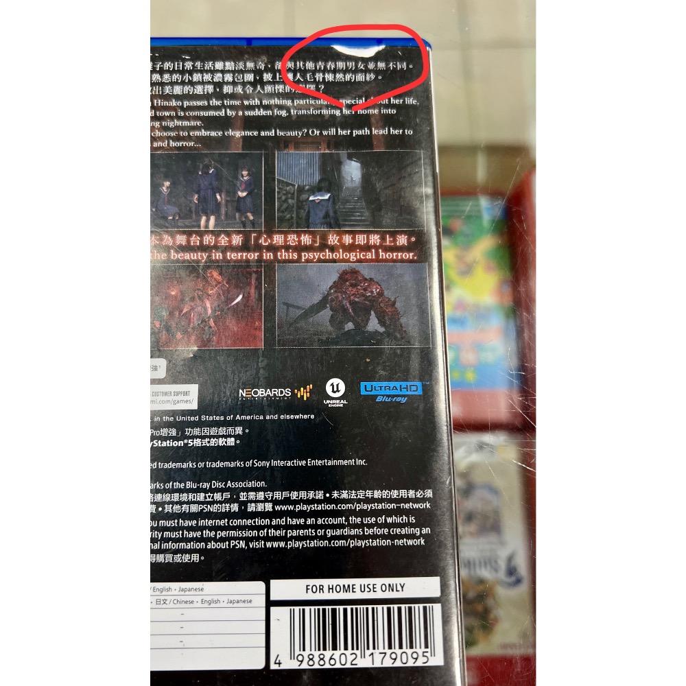 （購買前請先詳閱商品說明）二手 台灣公司貨 中文封面 PS5 沉默之丘 f SILENT HILL f 中文版-細節圖3