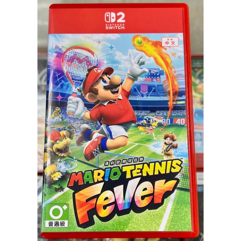 二手良品～* 台灣公司貨 中文封面 SWITCH 2 瑪利歐網球 狂熱 MARIO TENNIS FEVER 中文版-細節圖2