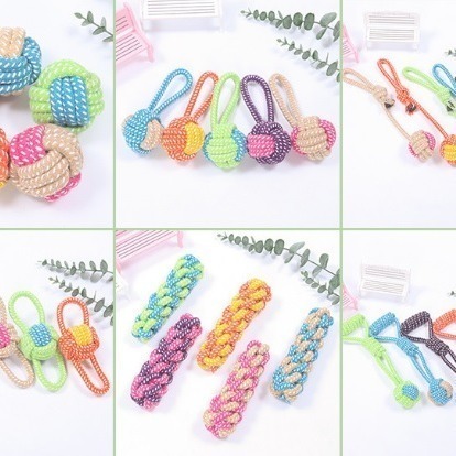 陳小花『棉繩玩具』狗玩具.狗狗玩具.耐咬玩具.潔牙玩具.寵物玩具.棉繩球.棉繩玩具.拉扯玩具.互動玩具.磨牙-細節圖3