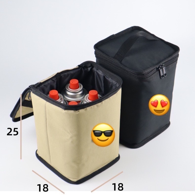 [河馬露露]台灣出貨 户外瓦斯罐收纳包 高山罐 煤油灯 音響收納包 手提方形收纳包-細節圖2