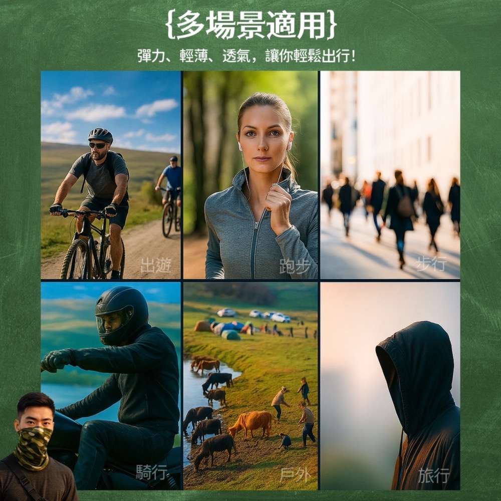 防曬頭巾 防曬頭套 防曬面罩 防曬 頭巾 涼感頭套 機車防曬頭套 遮陽頭套 冰絲頭套 脖套 涼感面罩 面罩 EA492-細節圖8