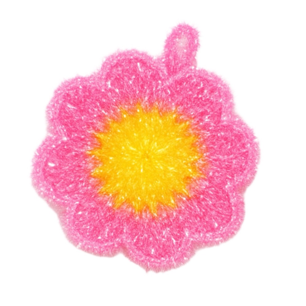 小花造型洗碗巾 造型菜瓜布 創意菜瓜布 花朵菜瓜布 手勾編織 菜瓜布 洗碗布 造型菜瓜布 小花菜瓜布 洗碗巾 EA911-規格圖9