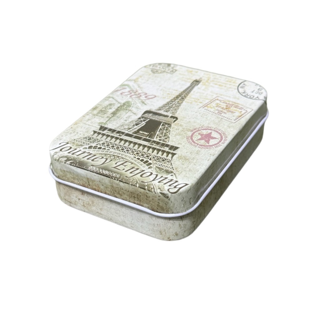 金屬小物收納盒 方形小鐵盒 收納盒 首飾耳環戒指收納 飾品收納盒 糖果盒 飾品盒 首飾盒 防塵盒 馬口鐵盒 EA463-規格圖7