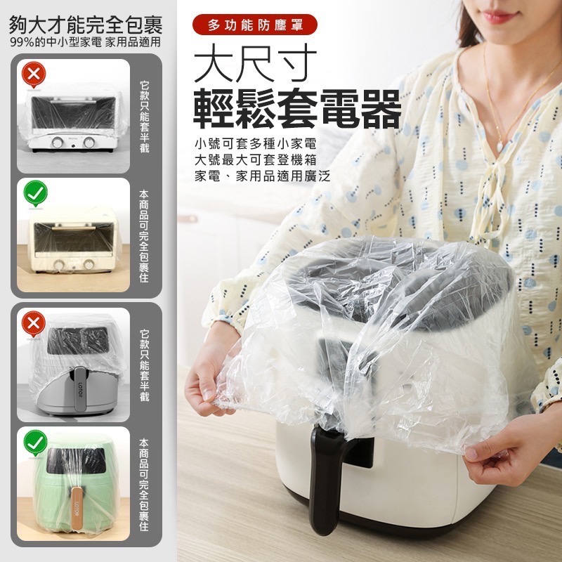 家電防塵套 10入 電視防塵套 電腦防塵罩 電器防塵套 螢幕防塵套 電風扇防塵套 防塵套 防塵 防塵罩 EA773-細節圖3