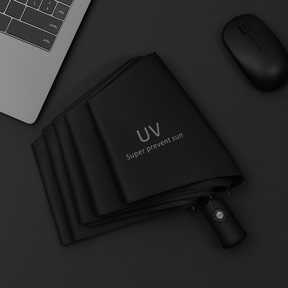 黑膠自動折疊雨傘 8骨自動傘 加大雨傘 黑膠傘 折疊傘 晴雨傘 陽傘 雨傘 遮陽傘 自動摺疊傘 大雨傘 EA901-規格圖9