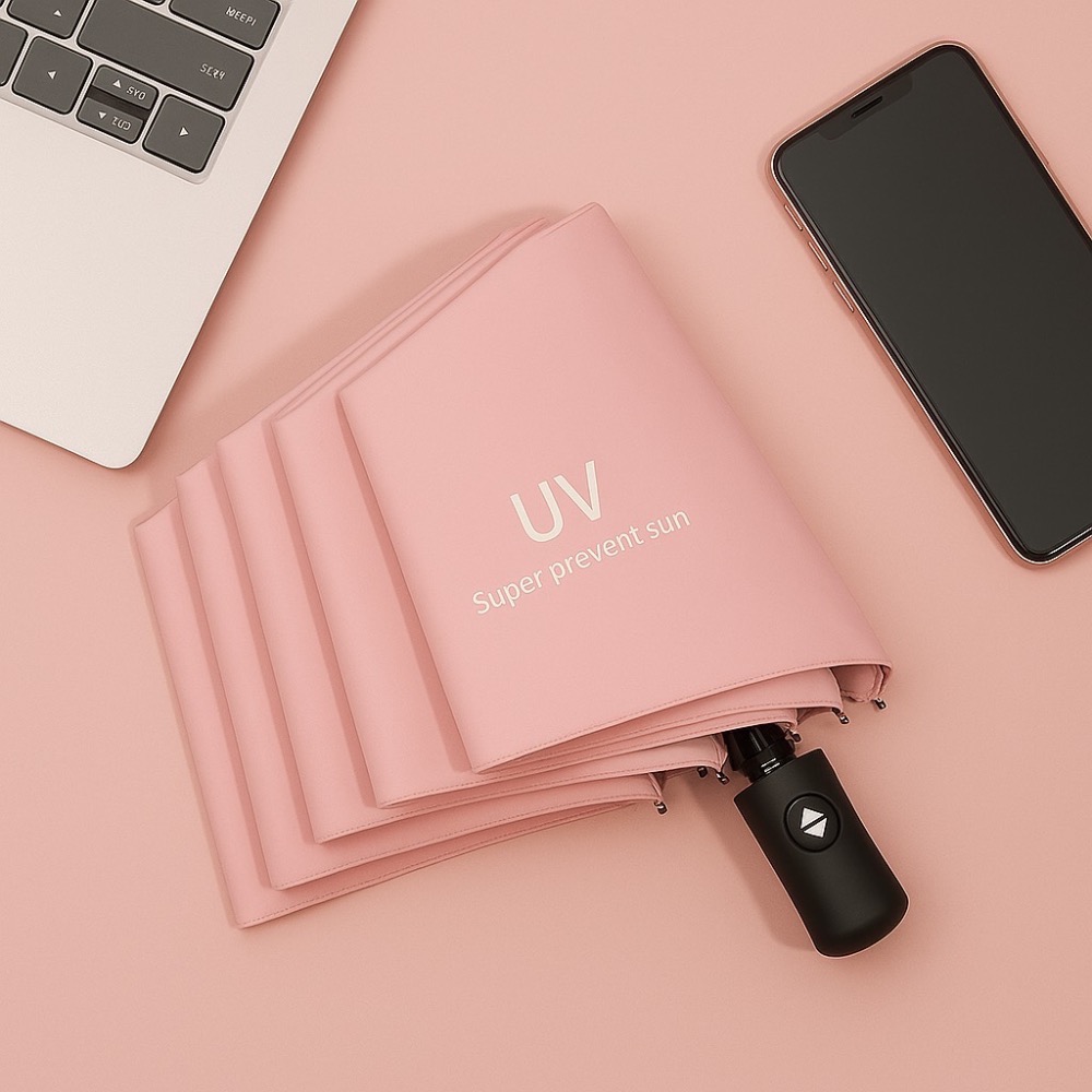 黑膠自動折疊雨傘 8骨自動傘 加大雨傘 黑膠傘 折疊傘 晴雨傘 陽傘 雨傘 遮陽傘 自動摺疊傘 大雨傘 EA901-規格圖9