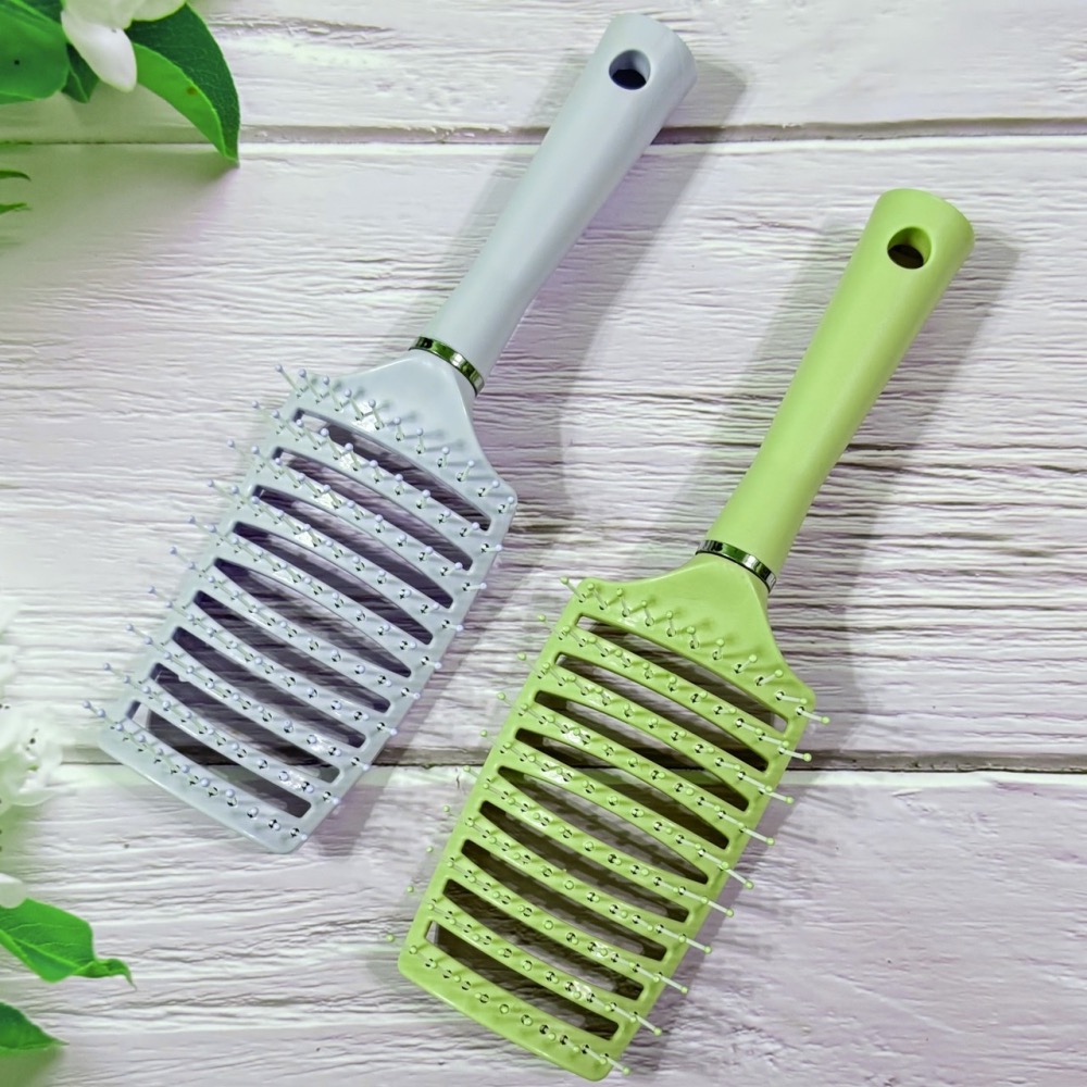 大彎排骨梳 直髮梳 按摩梳 排骨梳 鬃毛梳 按摩梳子 造型梳 順髮梳 蓬鬆梳 美髮梳 梳子 神奇魔法梳 EA391-細節圖5