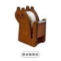 貓咪造型文具 尺 膠檯 膠台 膠帶 15cm 可愛貓咪 量測尺 膠帶台 文具 學生 辦公用品 交換禮物 禮物 EA387-規格圖11