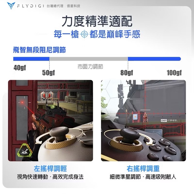 飛智 FLYDIGI 黑武士5 PRO 競技精英手把 遊戲手把 PC手把 電腦手把 switch 電競手把 EA1012-細節圖6