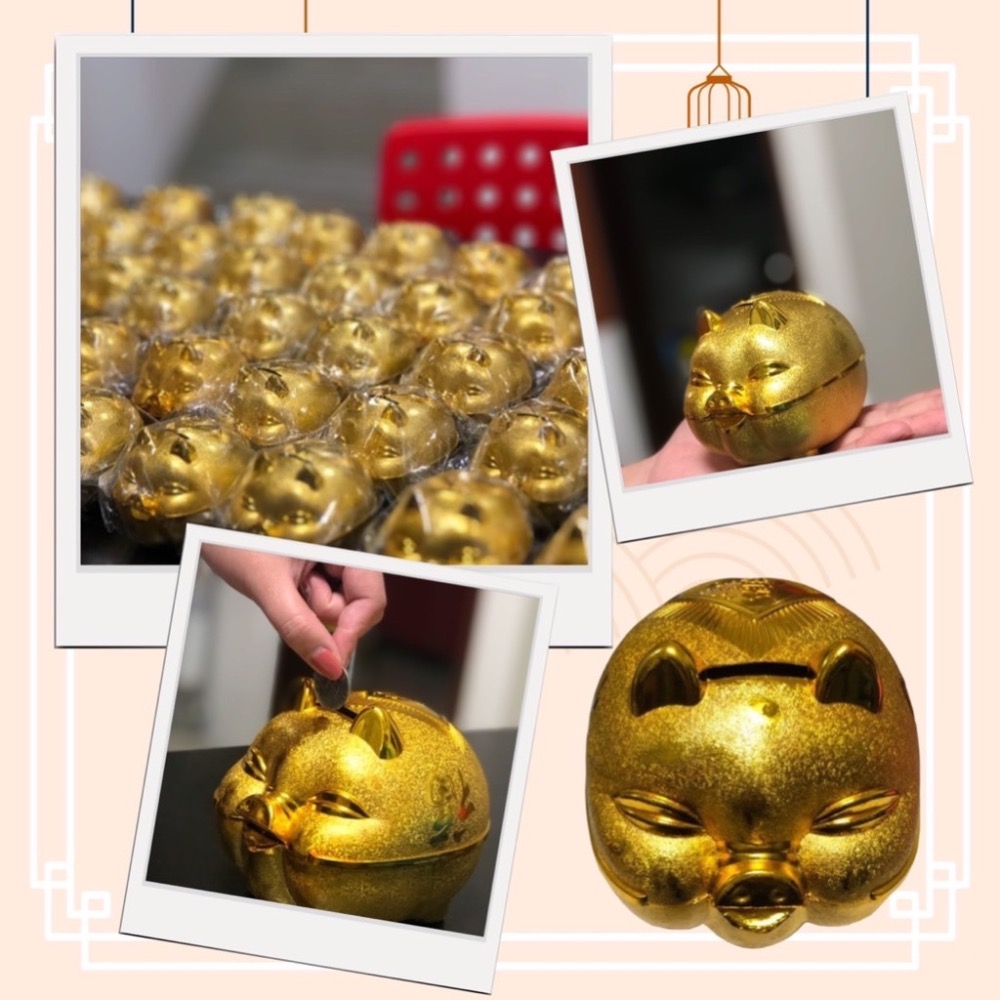 金豬撲滿 撲滿 存錢筒 金豬存錢筒 小豬撲滿 儲蓄 過年小物 硬幣 擺飾 居家生活用品 豬公 存錢 收納 EA453-細節圖3