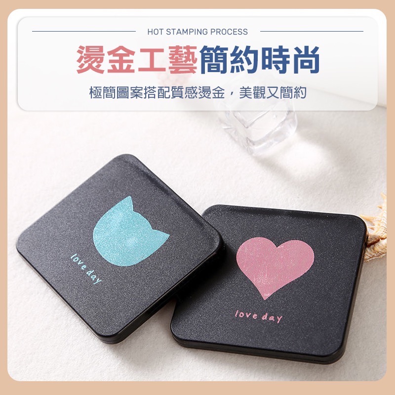 隨身折疊化妝鏡 雙面折疊化妝鏡 折疊鏡 折疊鏡子 折疊化妝鏡 隨身化妝鏡 補妝鏡 攜帶化妝鏡 隨身鏡 化妝 GA0323-細節圖6