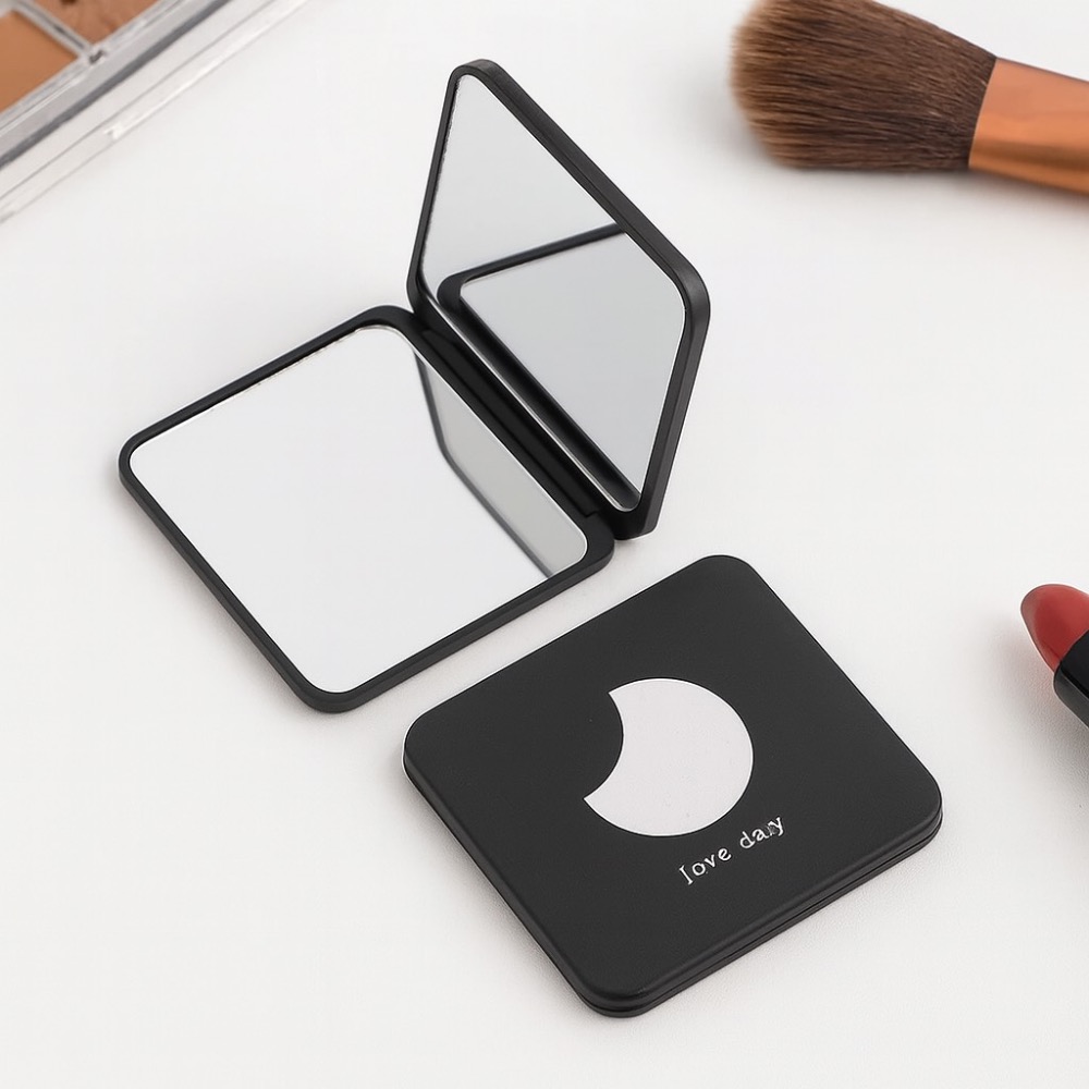 隨身折疊化妝鏡 雙面折疊化妝鏡 折疊鏡 折疊鏡子 折疊化妝鏡 隨身化妝鏡 補妝鏡 攜帶化妝鏡 隨身鏡 化妝 GA0323-規格圖8