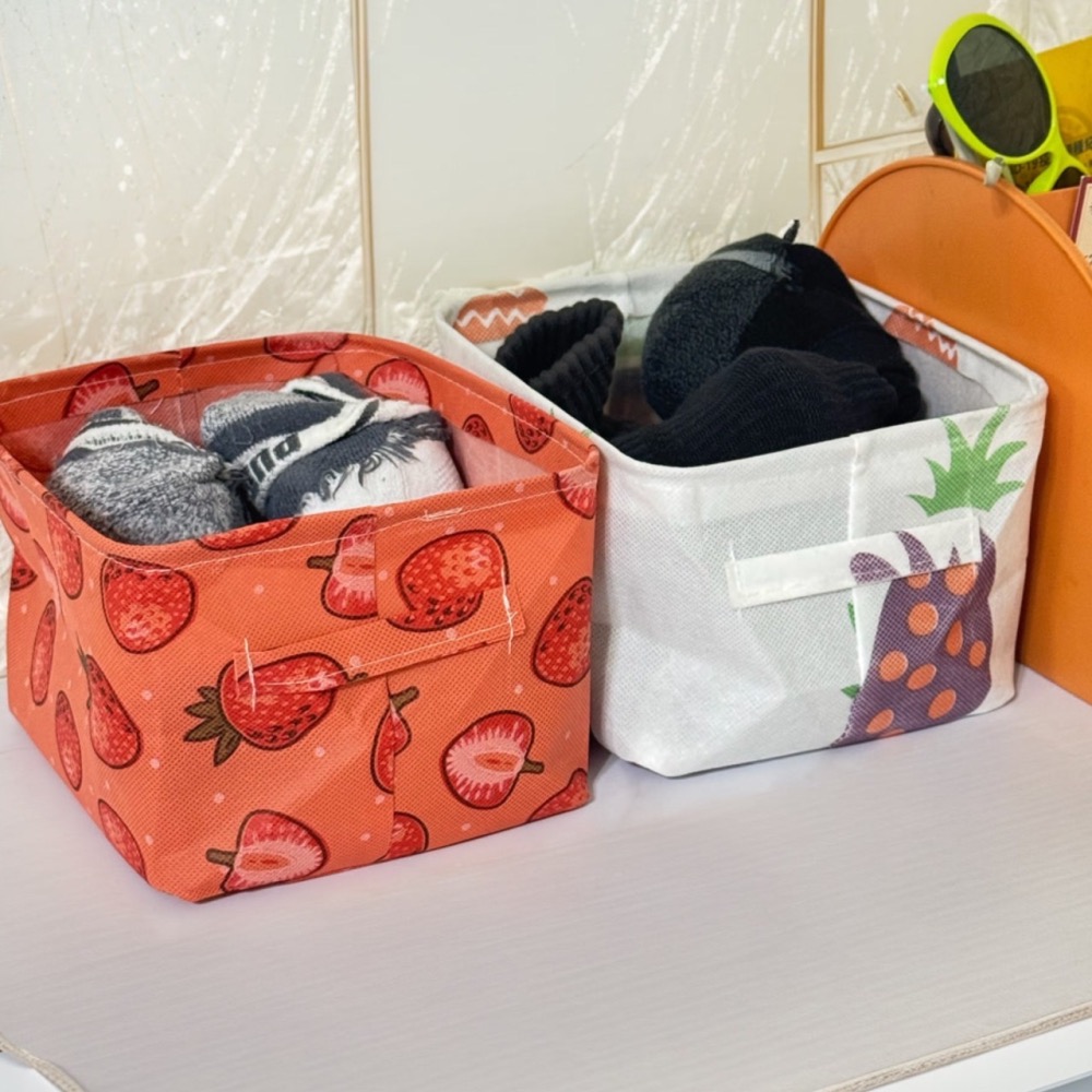 棉麻收納籃 手提籃 收納箱 棉麻帶 手提收納籃 北歐風棉麻手提收納籃 收納箱 收納籃 棉麻籃 布質收納籃 EA671-細節圖7