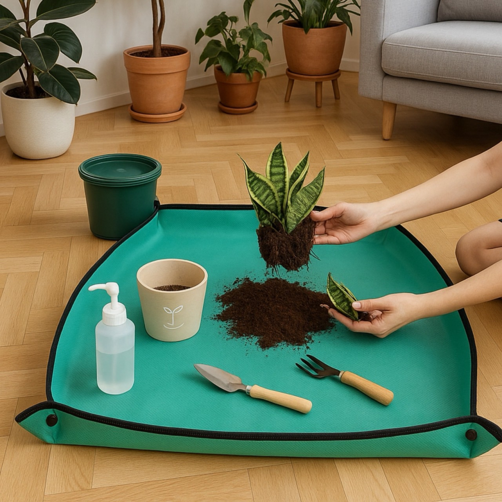 園藝地墊 種植操作墊 植栽換土墊 換土墊 操作墊 拌土墊 防汙墊 植物換盆墊 多肉換盆墊 園藝防水墊 混土墊 EA809-細節圖6