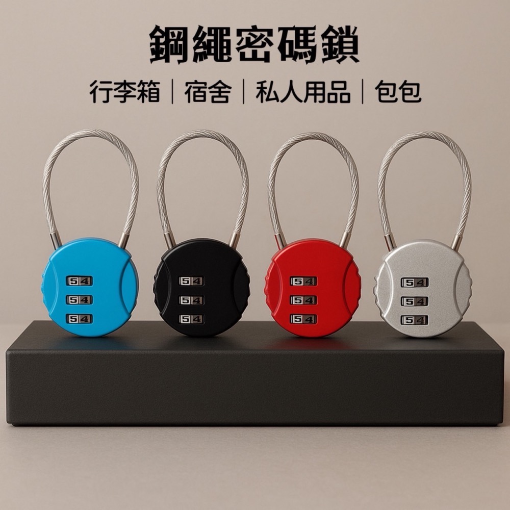 鋼絲密碼鎖 密碼鎖 鋼繩鎖 掛鎖 鋼絲繩 數字鎖 鋼纜密碼鎖 圓型密碼鎖 鋼絲鎖 行李箱鎖 背包鎖 包包鎖 EA811-細節圖2