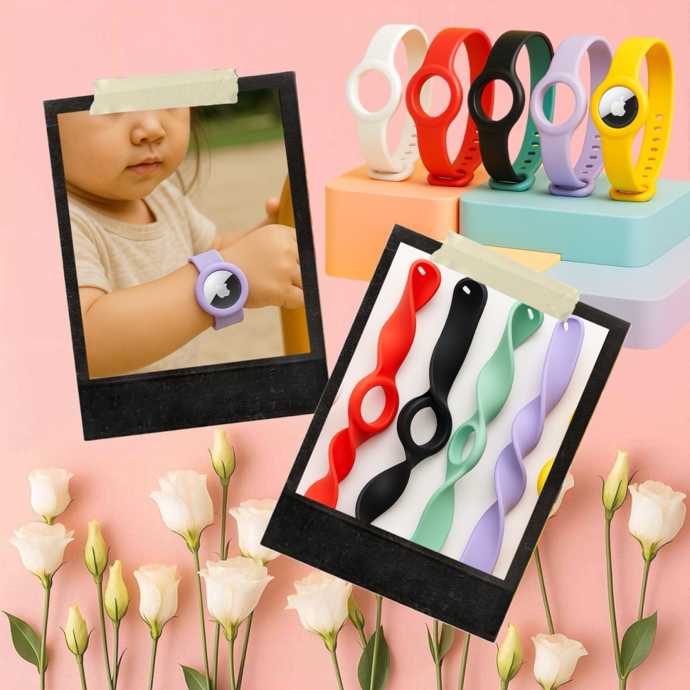 Airtag矽膠手環  Airtag矽膠錶帶 AirTag保護套 AirTag手防水手環 防丟保護套 錶帶 EA817-細節圖3