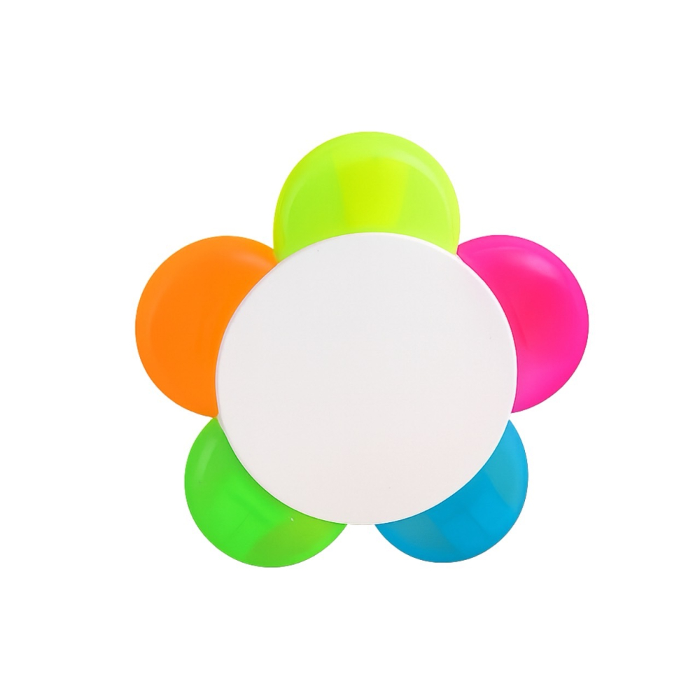 五色花瓣螢光筆 五色螢光筆 花朵螢光筆 造型螢光筆 記號筆 彩色拼接 文具用品 彩色筆 畫畫筆 塗鴉筆 EA818-細節圖7