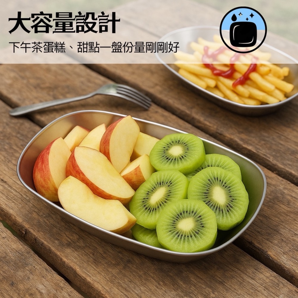 露營必備復古托盤 馬口鐵 復古鐵盤 復古馬口鐵盤 盤子 盤 水果盤 糖果盤 點心盤 鐵盤 盤子 零錢盤 托盤 EA826-細節圖3