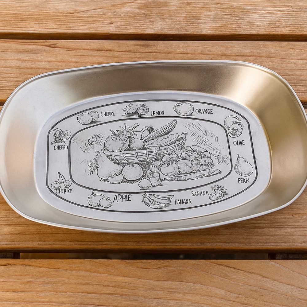 露營必備復古托盤 馬口鐵 復古鐵盤 復古馬口鐵盤 盤子 盤 水果盤 糖果盤 點心盤 鐵盤 盤子 零錢盤 托盤 EA826-細節圖4