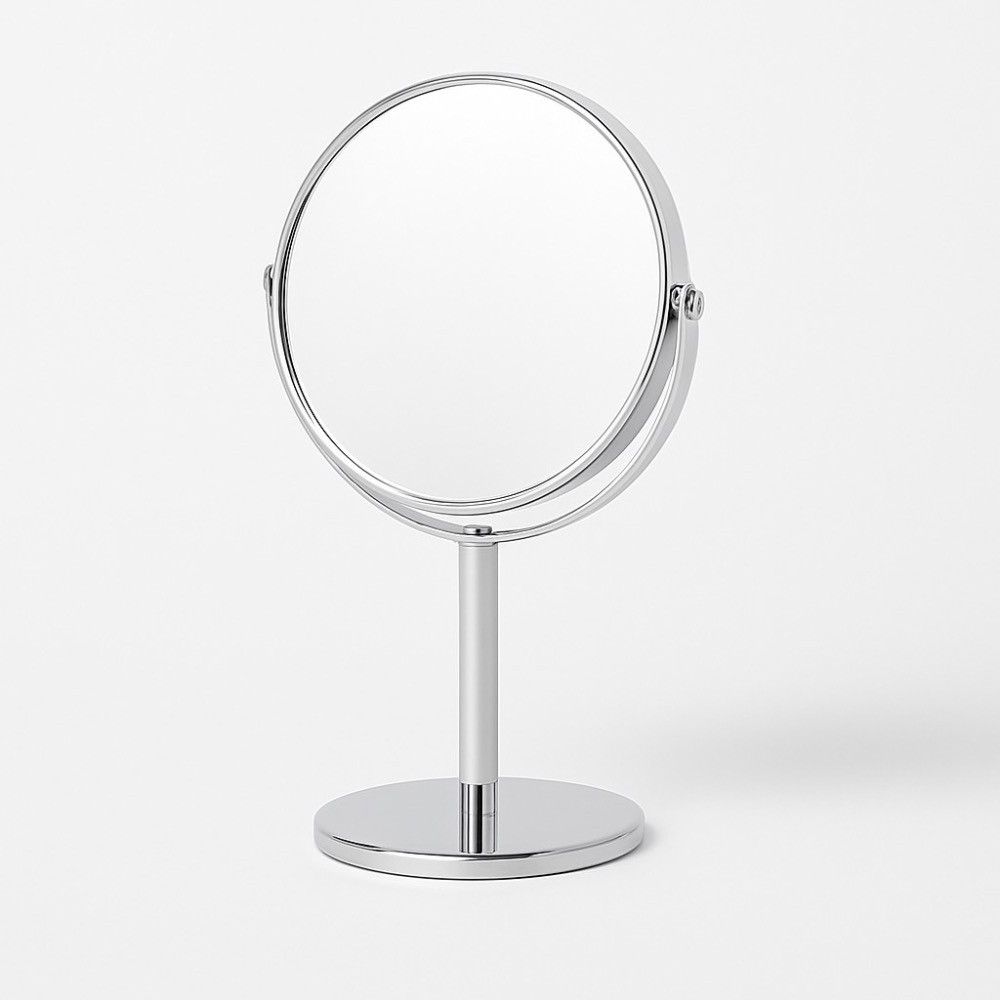 桌面化妝鏡 立式雙面桌鏡 放大化妝鏡 旋轉鏡 雙面化妝鏡 鏡子 化妝鏡 雙面鏡 雙面桌鏡 2倍放大化妝鏡 EA835-細節圖9