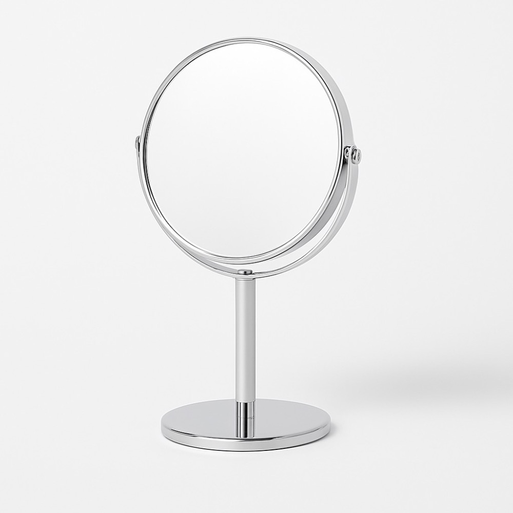 桌面化妝鏡 立式雙面桌鏡 放大化妝鏡 旋轉鏡 雙面化妝鏡 鏡子 化妝鏡 雙面鏡 雙面桌鏡 2倍放大化妝鏡 EA835-規格圖9