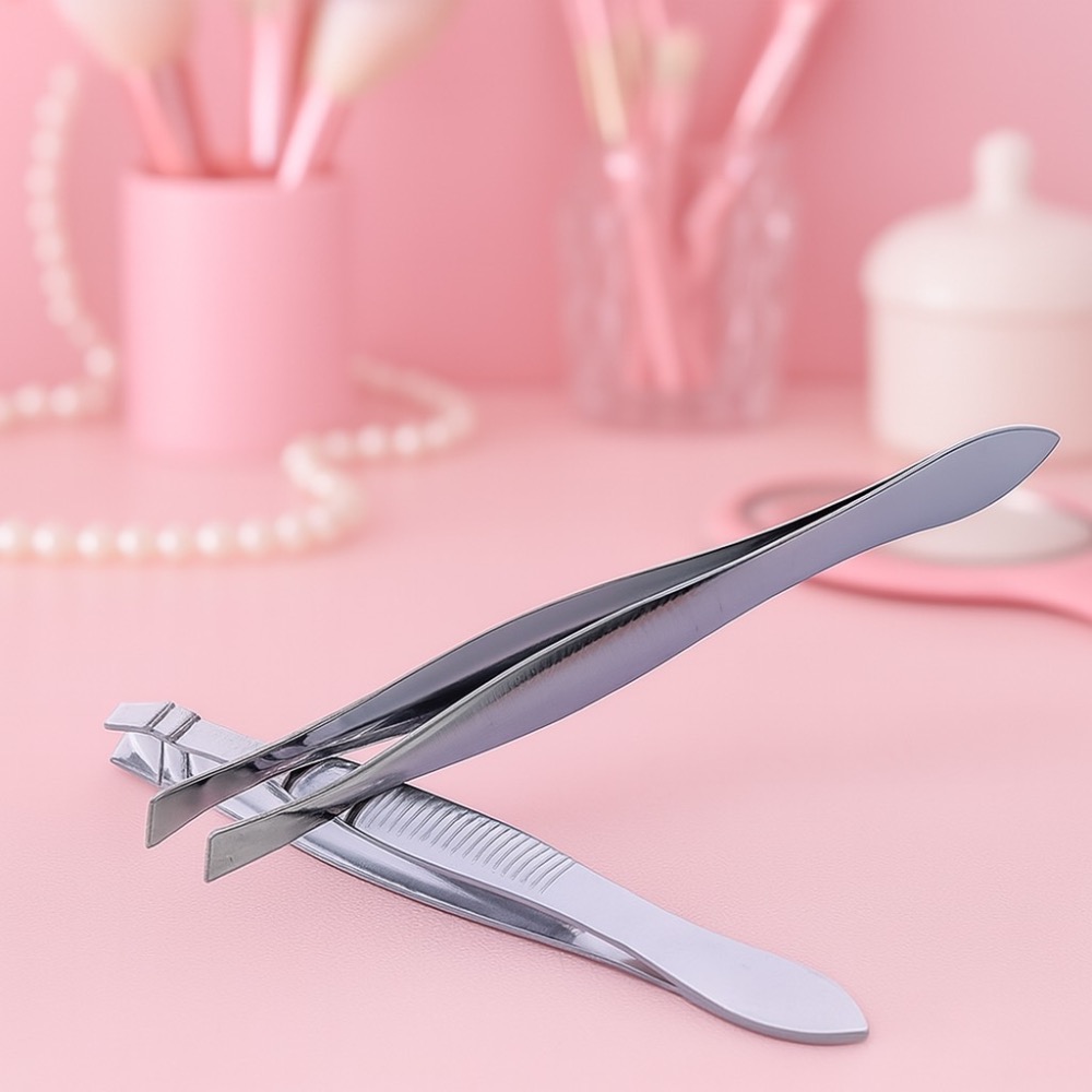 不銹鋼眉夾 鑷子 拔眉夾 修眉夾 不鏽鋼眉毛夾 眉毛夾 眉夾 斜口夾 平口夾 斜口眉夾 平口眉夾 拔毛夾 EA842-細節圖6