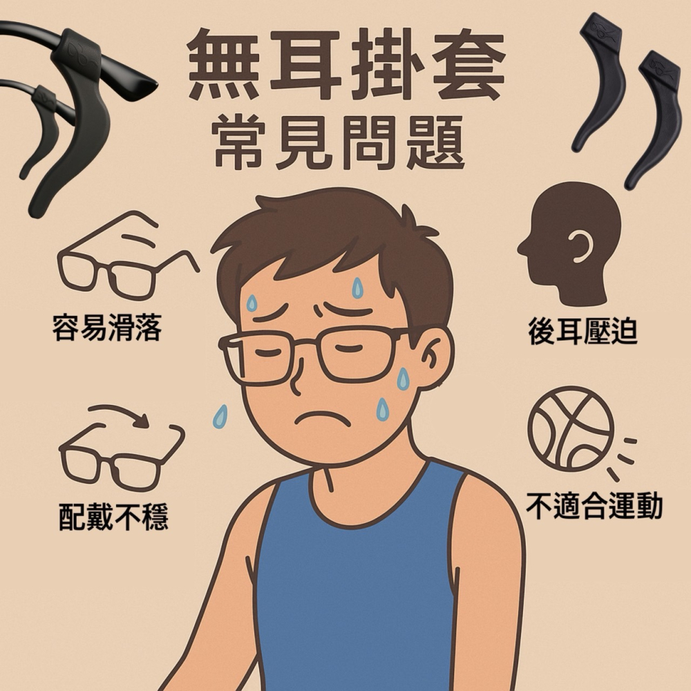 眼鏡耳勾 1組2入 眼鏡防滑套 矽膠耳勾 眼鏡腿套 眼鏡止滑 眼鏡防滑耳套 耳鉤 耳掛 眼鏡配件 眼鏡腳套 EA848-細節圖3