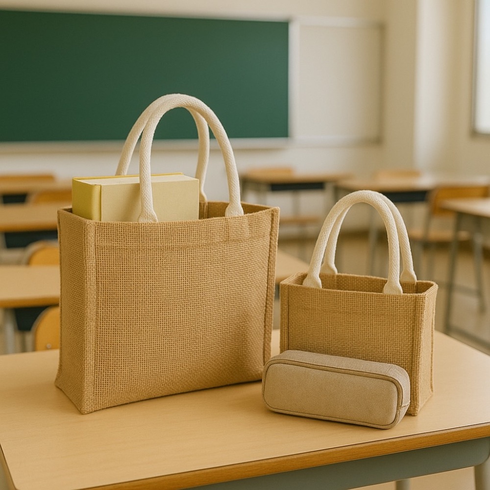 手提麻布包 麻布手提袋 購物袋 麻布袋 手提袋 手提包 麻布包 收納袋 棉麻袋 環保袋 防水袋 便當袋 EA871-細節圖9