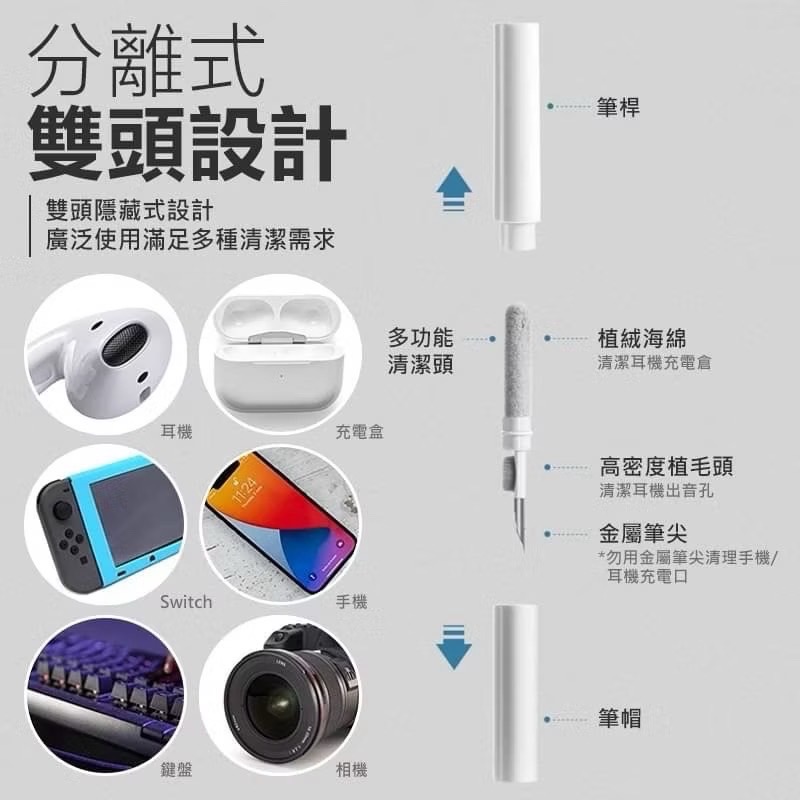 耳機清潔筆 耳機清潔 手機清潔 清潔用品 筆電清潔 相機清潔 鍵盤清潔 工具組 AirPods 耳機清潔 EA883-細節圖7