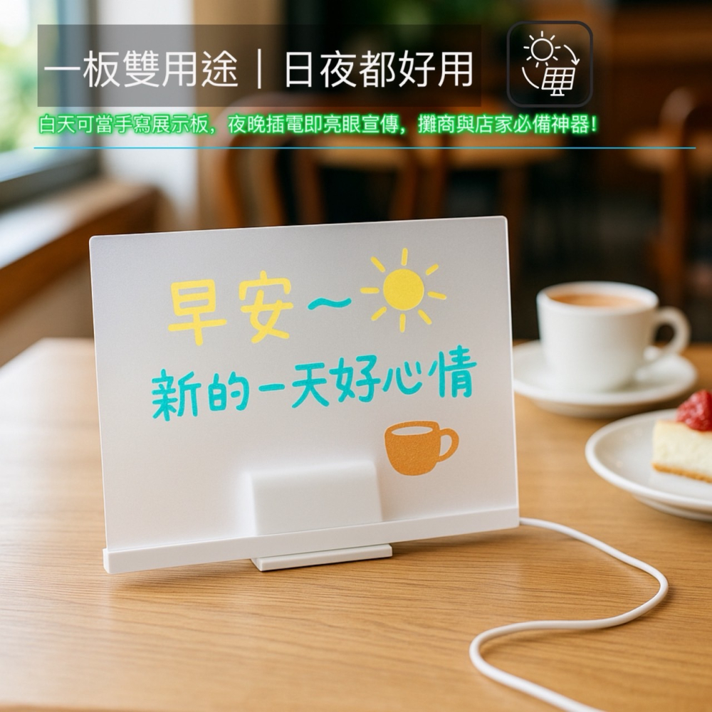 發光手繪板 擺攤廣告版 廣告版 發光壓克力畫版 壓克力畫板 畫板 發光畫板 塗鴉繪板 發光塗鴉板 塗鴉板 EA893-細節圖6