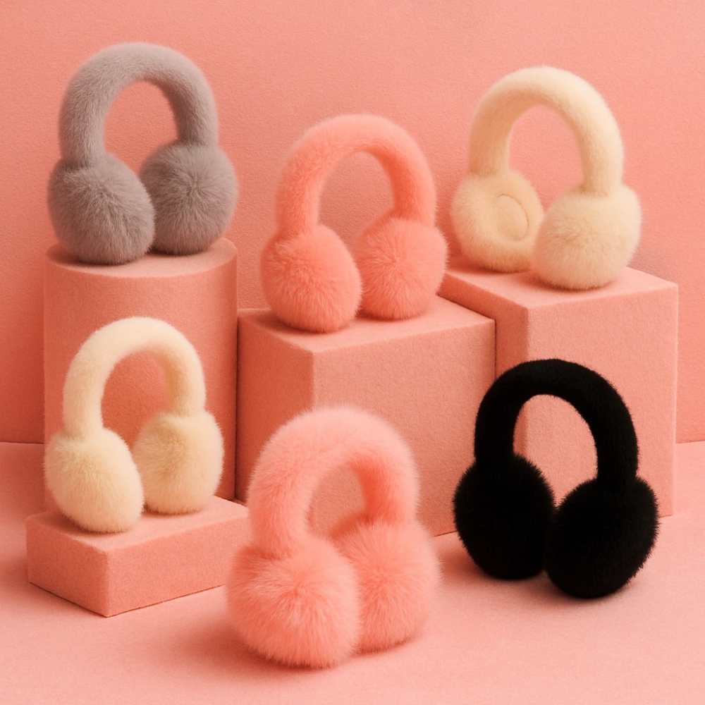 毛絨耳罩 可折疊耳罩 毛絨耳套 護耳 保暖 防寒 耳罩 保暖耳罩 加厚防風耳朵套 冬天保暖 耳朵套 毛耳罩 EA904-細節圖6