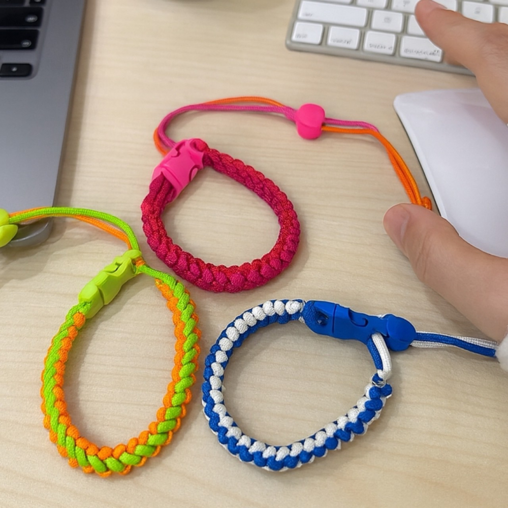 編織飲料提繩 飲料提繩 杯套 手搖杯套 手搖杯提袋 傘繩編織飲料提繩 編織傘繩 手工編織提繩 輕便咖啡提繩 EA919-細節圖5